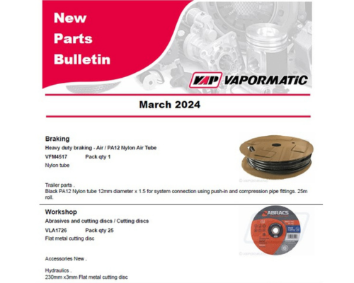 New Parts Bulletin - March 2024
